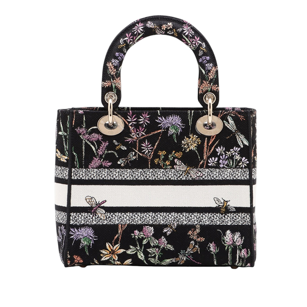 Pre-Loved Dior Medium Embroidered Canvas Herbarium Lady D Lite - Picture 2 of 10